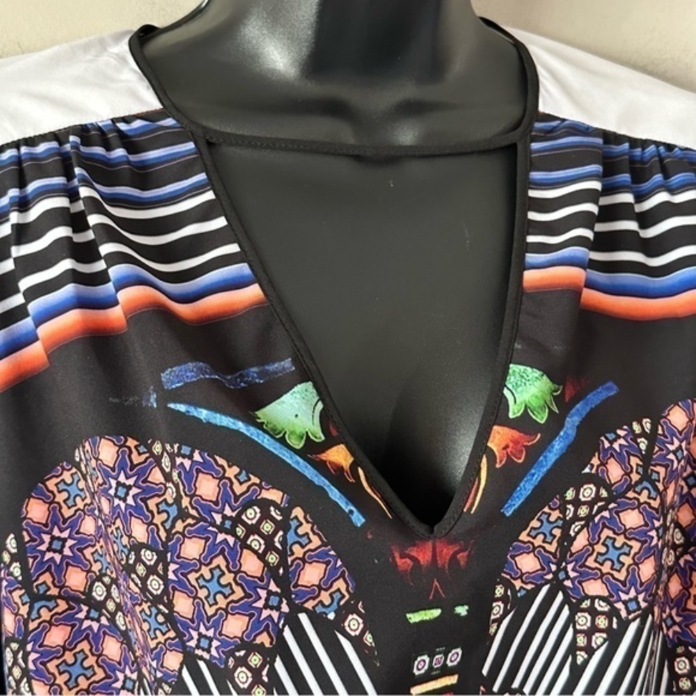 Clover Canyon beautiful stained glass detail short dress size M - Picture 3 of 14
